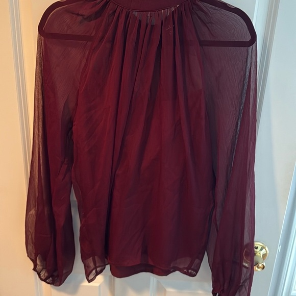 Lulu's Sheer Relaxed Blouse - Picture 4 of 7